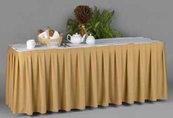 Table skirting - click to download PDF