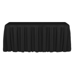 Table Skirting Primary Black one size 14ft