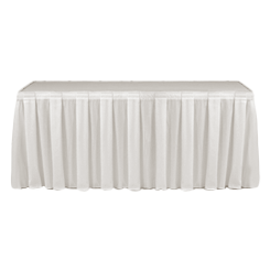 Table Skirting Primary White one size 14ft