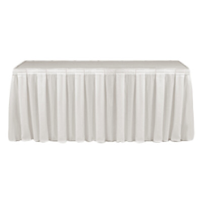 Dimension White Table Skirting