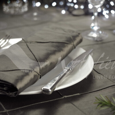 Satin Pintuck Pewter