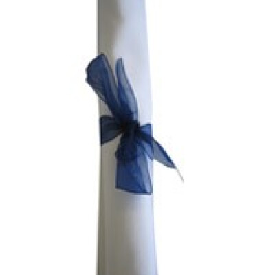 Organza Ribbon Bows Navy