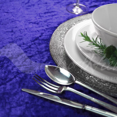 Crushed Velvet Royal Blue