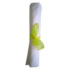 Napkin Bow Fluorescent Green